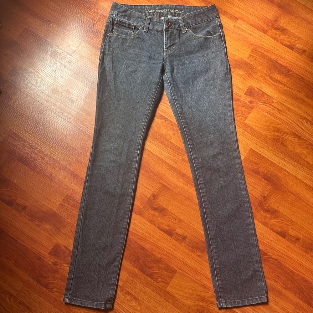 Guess Jeans Sarah Skinny Dark Wash Womens Y2K Indie Sleaze Denim